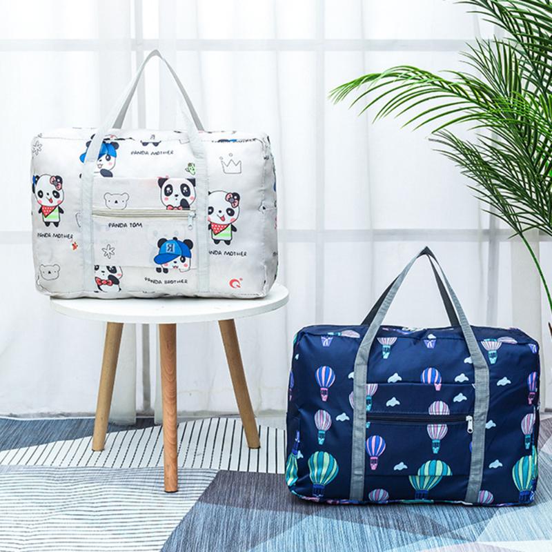 

Duffel Bags Waterproof Nylon Cartoon Girl Travel Unisex Large Capacity Folding Duffle Bag Women Handbags Organizer Packing Luggage