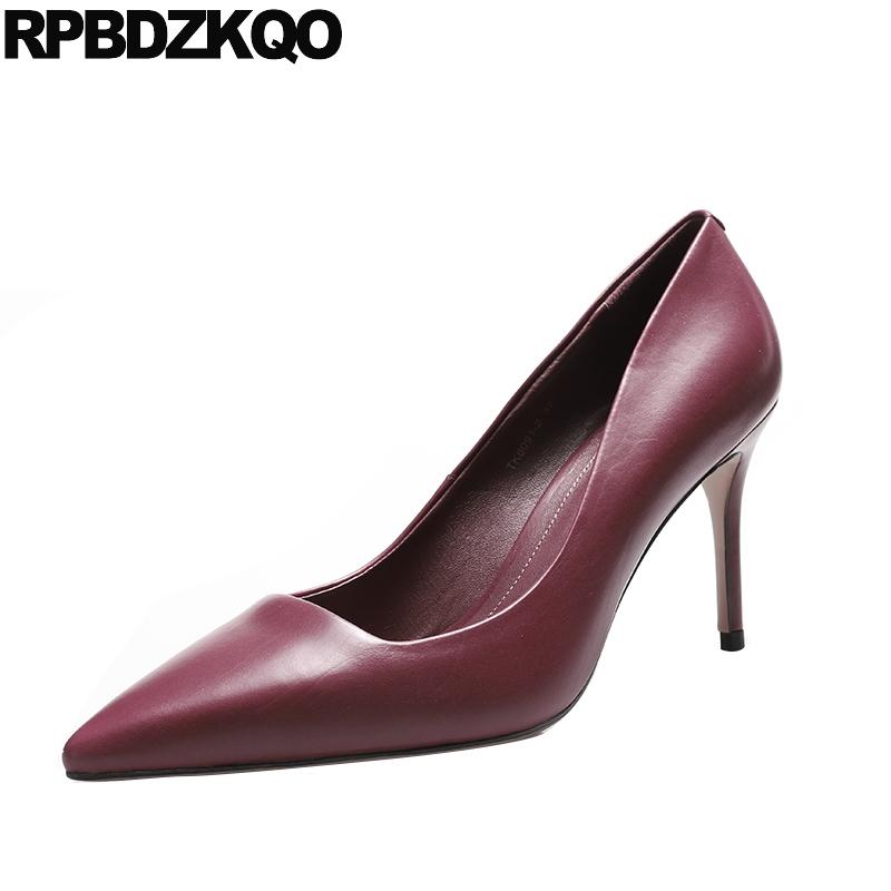 

Dress Shoes Luxury Pointed Toe 2021 High Heels Casual Runway European Designer Brand Stiletto Slip On Scarpin Women Fashion Pumps Thin, Black