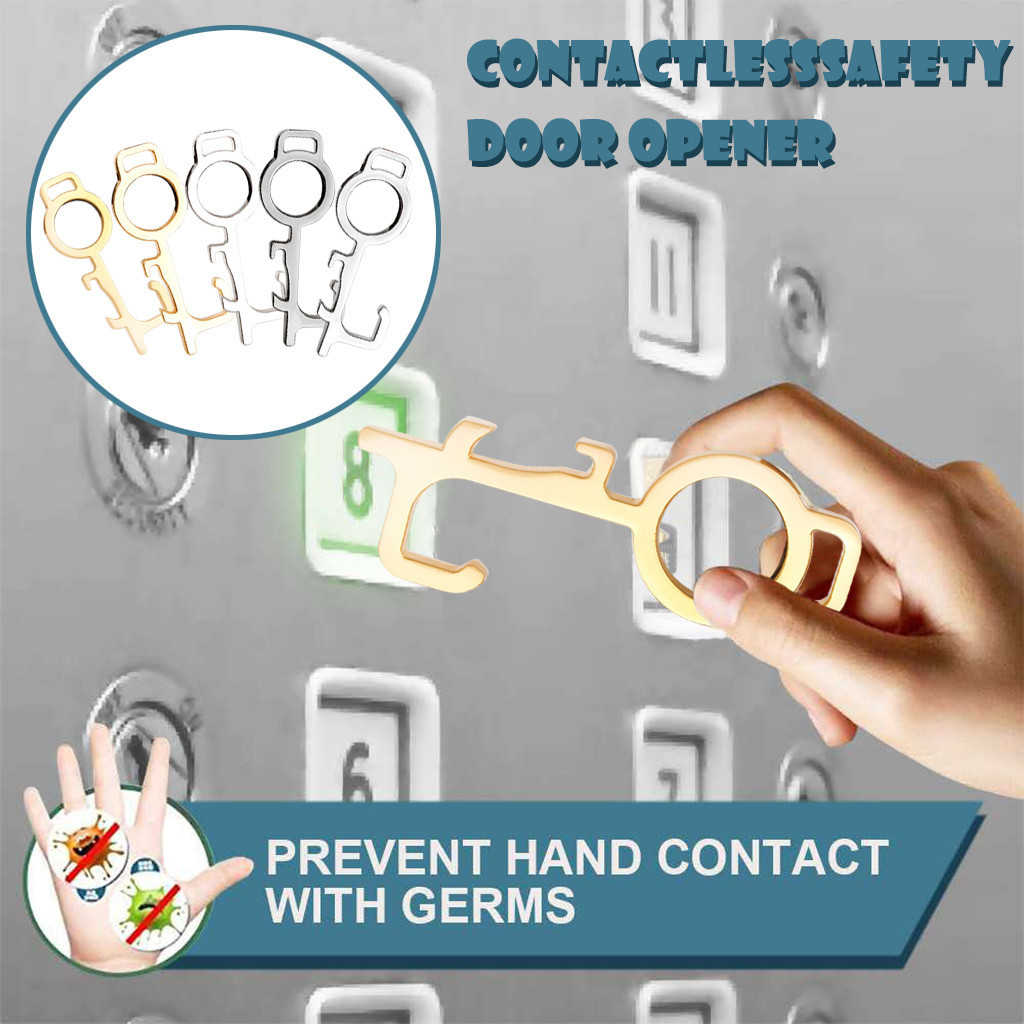 The safe and easy way to avoid safety germs-isolation without contact keyhole security door opener latch opener kits-image-693525178