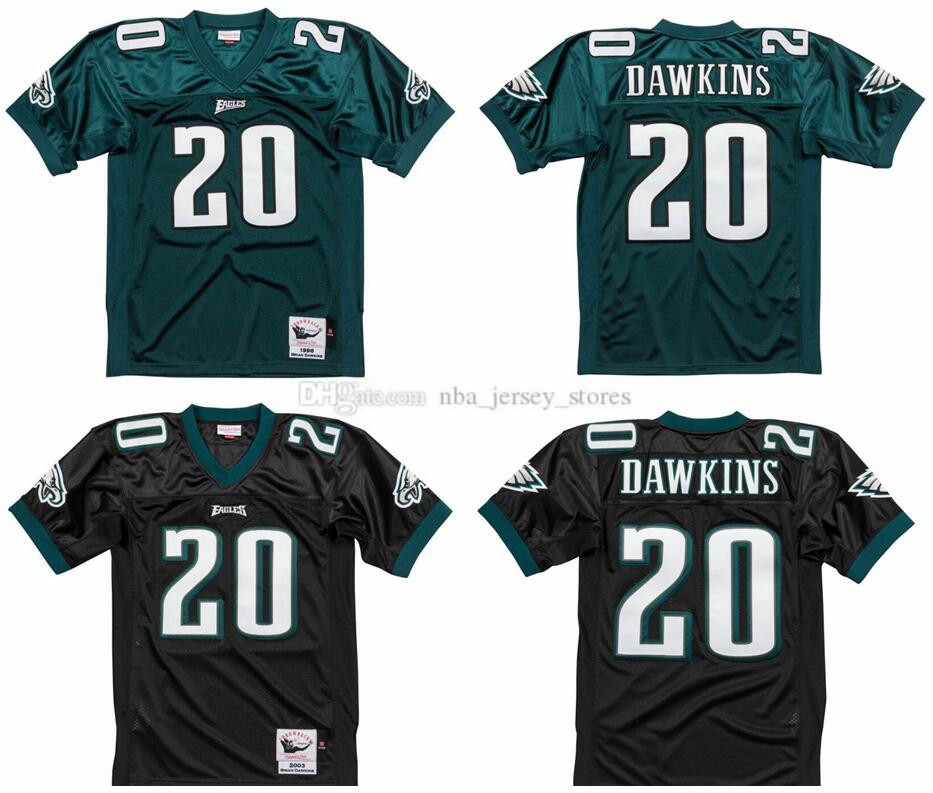 

Stitched football Jersey 20 Brian Dawkins 1996 Mitchell & Ness retro Rugby jerseys