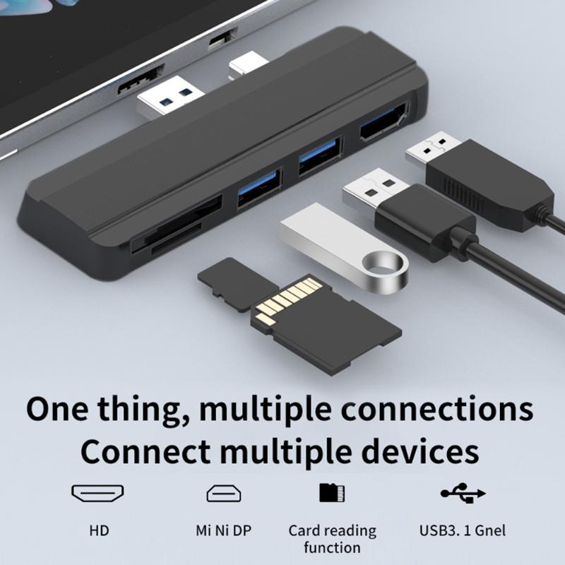 

Hubs USB HUB 3.0 Docking Station For Surface Pro 4/5/6 To USB3.0 Port -compatible SD/TF Reader Splitter Adapter