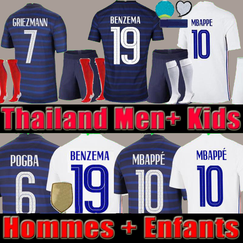 

Maillots de football 2021 THAILAND QUALITY 20 21 soccer jersey MBAPPE GRIEZMANN POGBA maillot foot FEKIR PAVARD kit top shirt hommes enfants MEN + kids, 20 21 away third