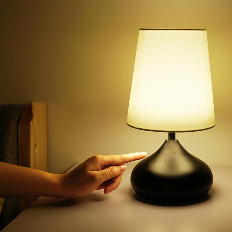 

Night Lights Modern LED Table Lamp For Bedroom Living Room Touch Dimmable Warm White Light Bedside Study Desktop Ornament Home