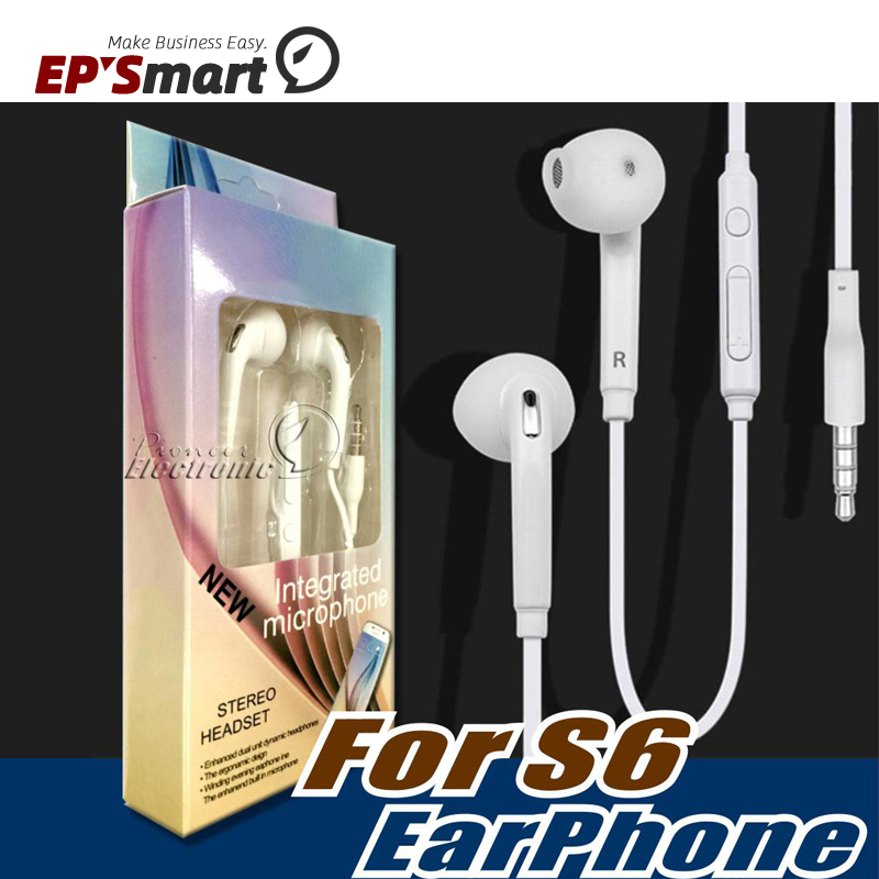 

Samsung Galaxy S21 Note20 S20 Ultra S6 S7 Earphone Earphones Headphones Earbuds For iPhone12 11 Headset Jack In Ear wired Mic Volume Control 3.5mm White With Retail Box