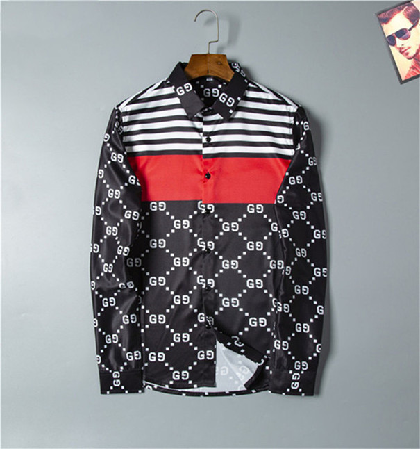 

2021 Mens Designer Fashion Casual Long sleeve Shirts Men Slim Fit Stripe Womens small horse Man Solid Color Business Dress shirt M-3XL @A41