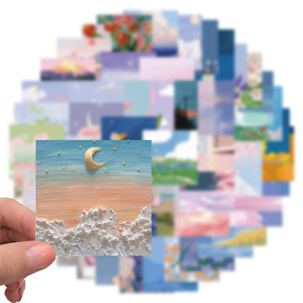 

50Pcs Painting Stickers Non-random For Car Bike Luggage Sticker Laptop Skateboard Motor Water Bottle Snowboard wall Decals Kids Gifts, Multi-color