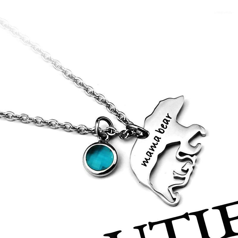 

Pendant Necklaces Necklace For Women Bear Zircon Stainless Steel Chain Accesories Wholesale Hip Hop Jewelry On The Neck, Silver