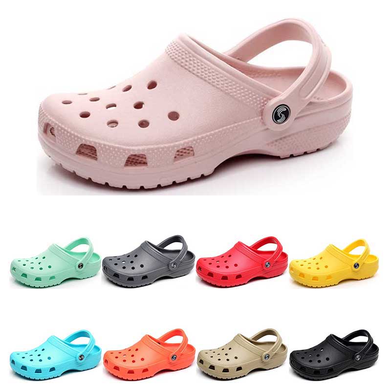 293 Sandales de mode Hotsale Slip sur la plage décontractée Chaussures étanches Men Classic Soins infirmiers Sabots Hôpital Femmes Pantoufles Tra