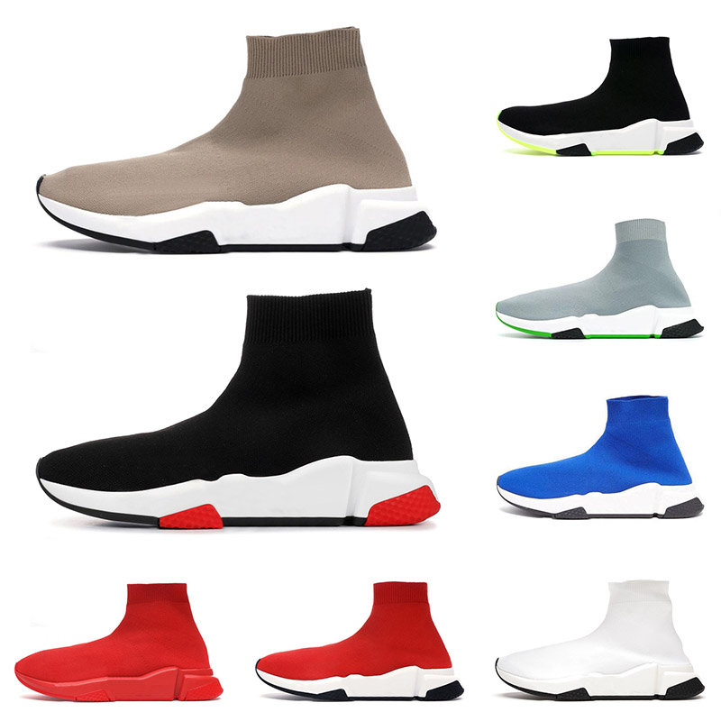 

2021 Arrival Sock Shoes ACE Balenciagas Speed Trainer Luxurys Designer Mens Women Triple Beige Black White Balenciaca Jogging Walking Outdoor 36-45, 10