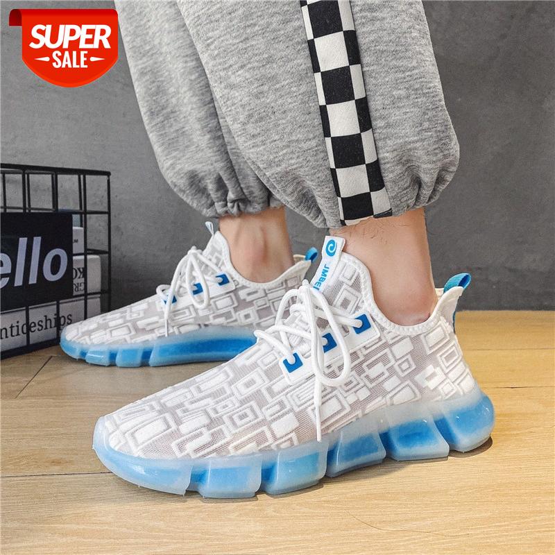 

summer men's shoes popcorn breathable fly woven mesh sports running fashion trend casual #rj0z