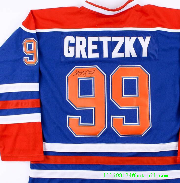 

gretzky Signed Autograph Autographed auto Fans Tops&Tees jersey shirts, Ivory