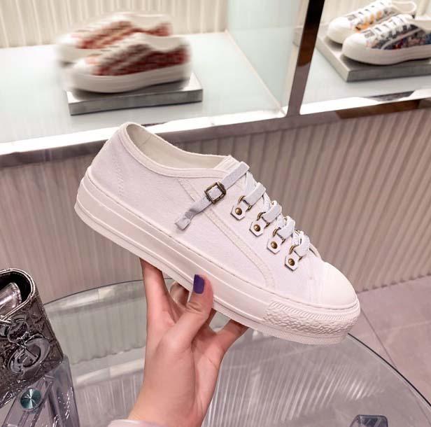 

Designer Casual Shoe White Classical Ladies Embroidery Canvas Low Top Platform Leather Sneaker Letters Lace Up Luxury Woman Shoes Fashion Printed Sneakers, #14