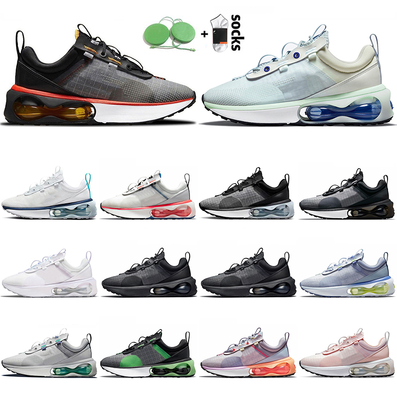 

2021 Air Cushion Running Shoes Mesh Mens Women Navy Crimson Triple Black Mystic Red White Court Purple Barely Green Trainers Thunder Blue Venice Maxes Sneakers, Original box