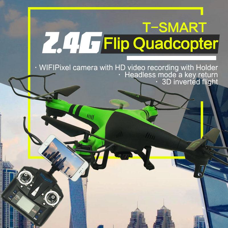 

XBM-38W Drone WIFI 4CH 2.4G LCD Screen Remote Control 3D Roll 0.3MP Camera Video FPV RC Aerial Quadrocopter Drones