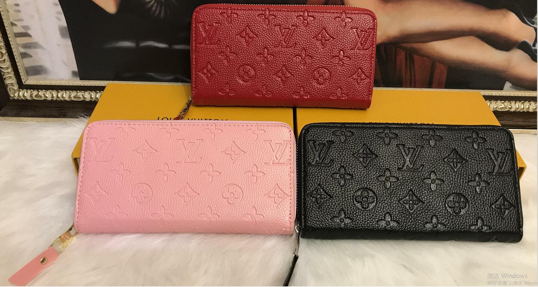 

Lv LOUIS BAG VITTON Top Quality Zipper Wallets Women Purse Long Wallet Fashion Lady Clutch Men Shoulder Bag Ladies Handbags8988, Red;black