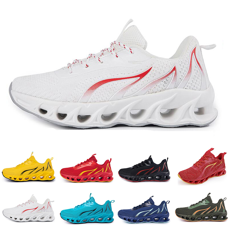 

2021 men running shoes no brand fashion trainer triple black white red navy yellow blue mens outdoor sports sneakers color 340