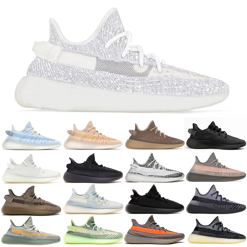 

Kanye Running Shoes For Men Women Mono Ice Clay Black Mist Static Reflective Ash Blue Pearl Mens Womens Trainers Sports Sneakers Size 36-48, White;red