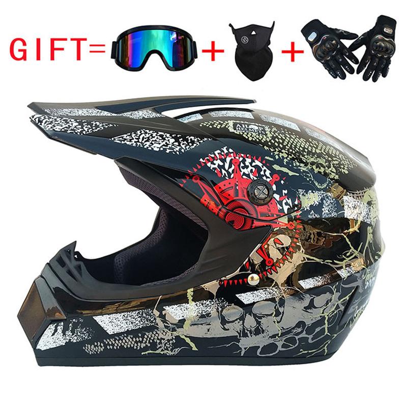 

Motorcycle Helmets All Year Round Men' And Women' Off-road Helmets, Goggles, Gloves, Masks, Logo 1