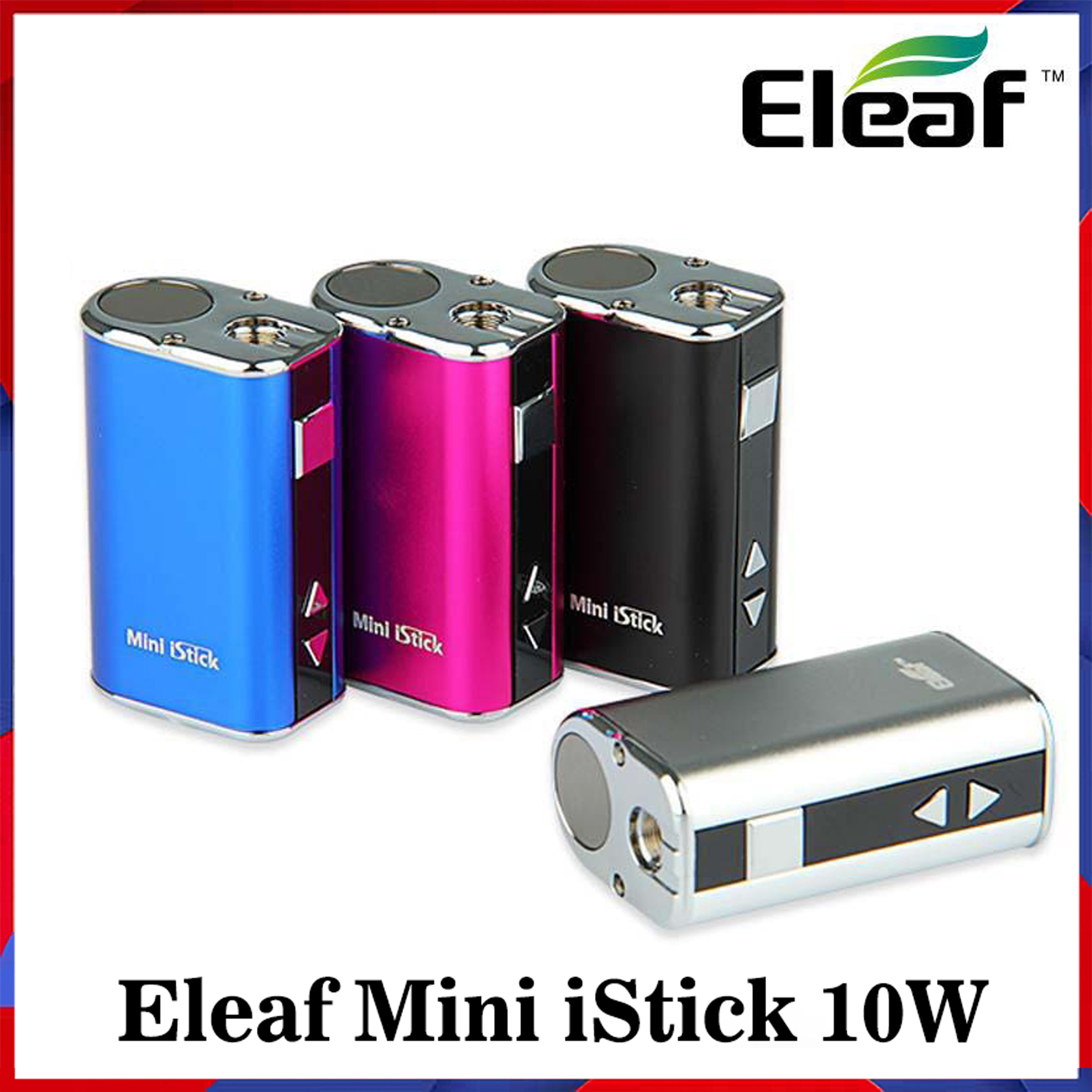 

Eleaf Mini iStick Kit 7 colors 1050mah Built-in Battery 10w Max Output Variable Voltage Mod with USB Cable eGo Connector Fast Ship In One Day, Mixed this 4 colors