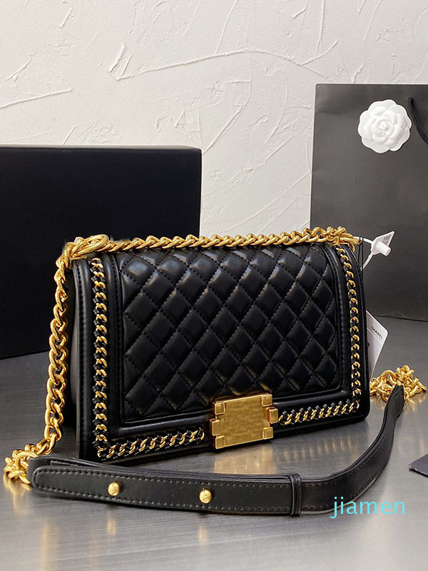 

Designer- Women Luxurys Bags Female Evening Bag Black leather diamond pattern hand bag women's high quality handbags