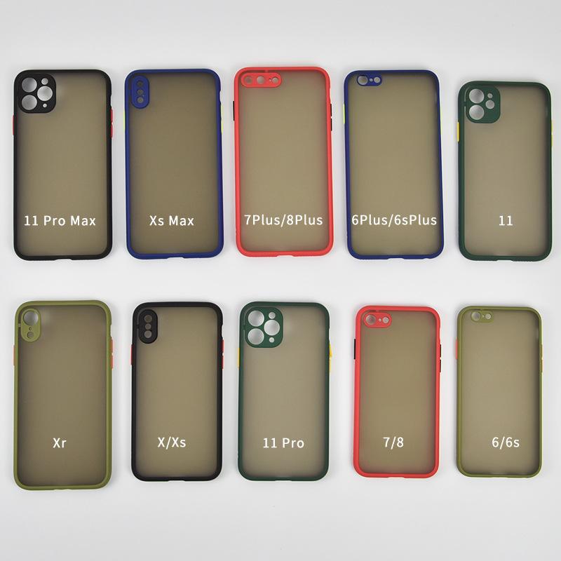 

Transparent Clear Matte Hybrid PC TPU Rugged Armor Case FOR I6 7 8 X XS