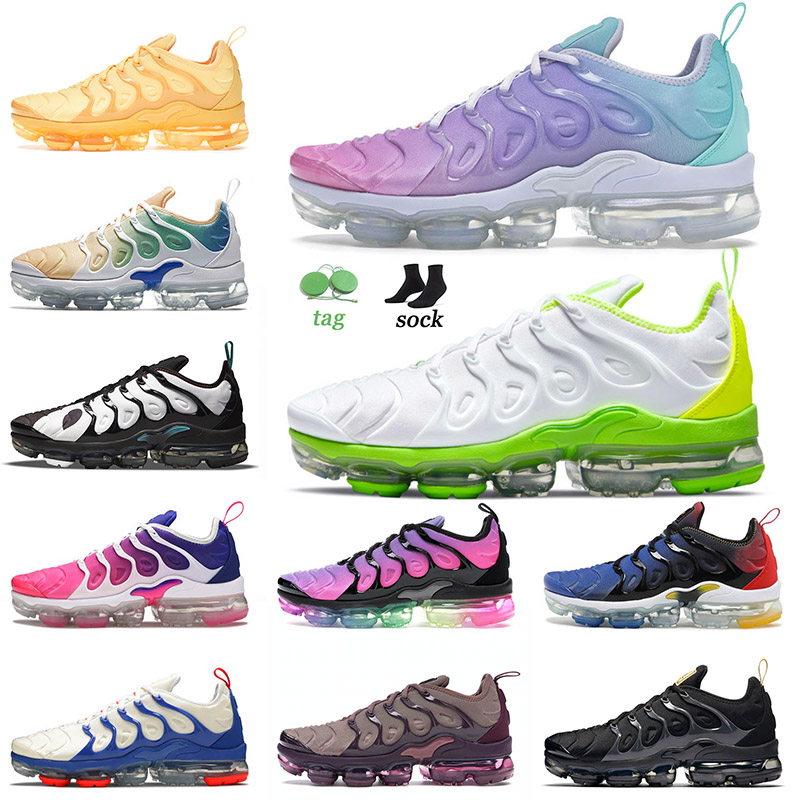 

New Quality 2022 Tn Plus Running Shoes Big Size 13 Pastel White Volt University Gold Mens Women Triple Red BE True Outdoor Sneakers BEtrue, C32 magenta 36-40