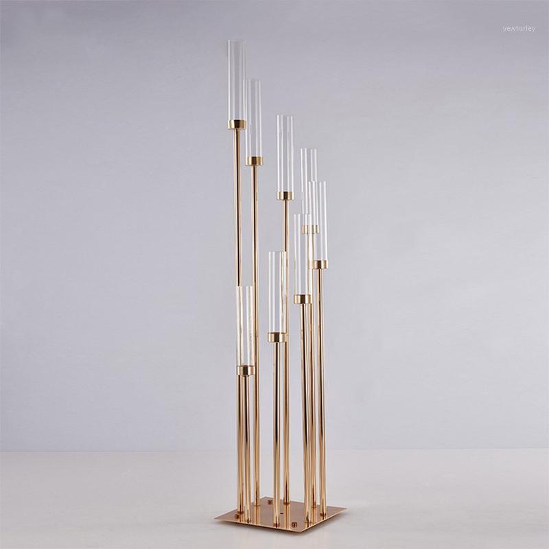 

Party Decoration Wedding Candlestick Romantic Candlelight Dinner Table Decorative Acrylic Or Glass Chimney Candle Display Rack