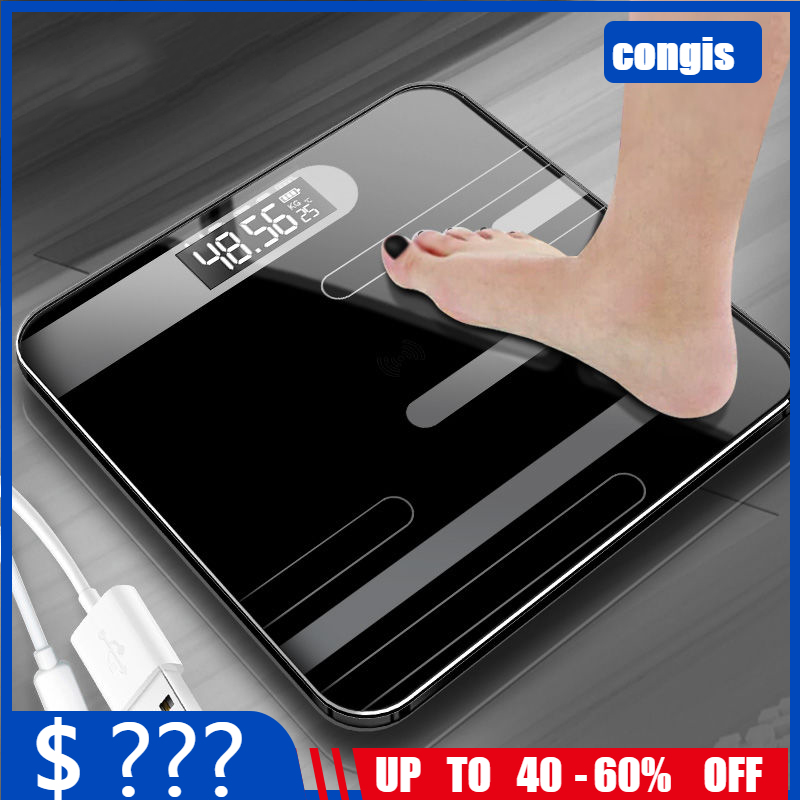 

Glass Smart Electronic Scales LCD Display Body Weighing Digital Body Weight Scale Floor Scales Bath Scale