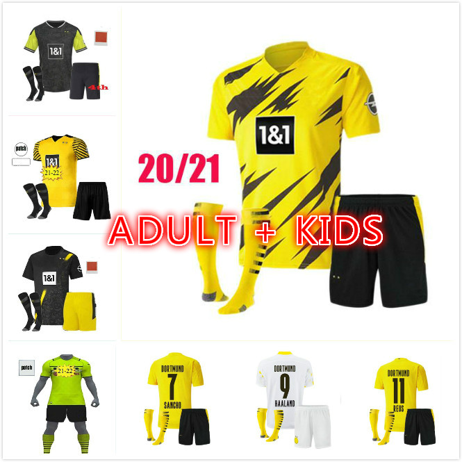 

Borussia Limited Edition 4th dortmund soccer jersey 2021 2022 HAALAND REUS set 20 21 22 BELLINGHAM SANCHO HUMMELS BRANDT football shirts men, Black;yellow