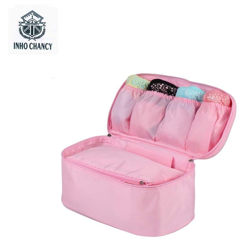 

Duffel Bags 2021Waterproof Multi Function Travel Cosmetic Bag Bra Underwear Storage Luggage Traveling Zipper Makeup Organizer, Blue