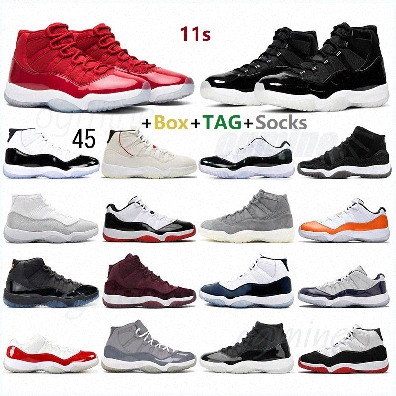 

2021 Retro 11 25th Anniversary Athletic Basketball shoes Georgetown Bred Concord Space Jam Men 11s University Blue Red 72-10 Barons Sneakers 36-46 ##, Hello