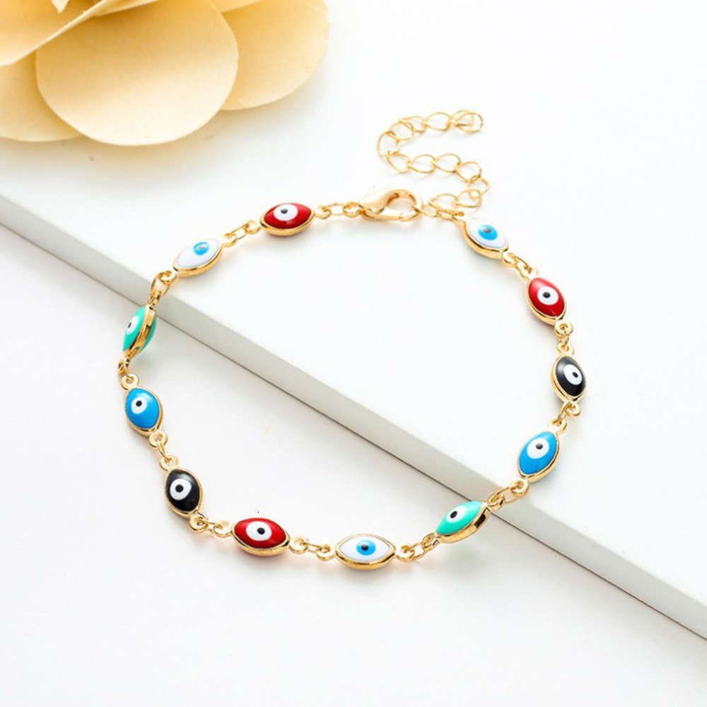 

Hand catenary Jewelry fashion personality hand decoration Turkey devil's Eye Color Bracelet, Black