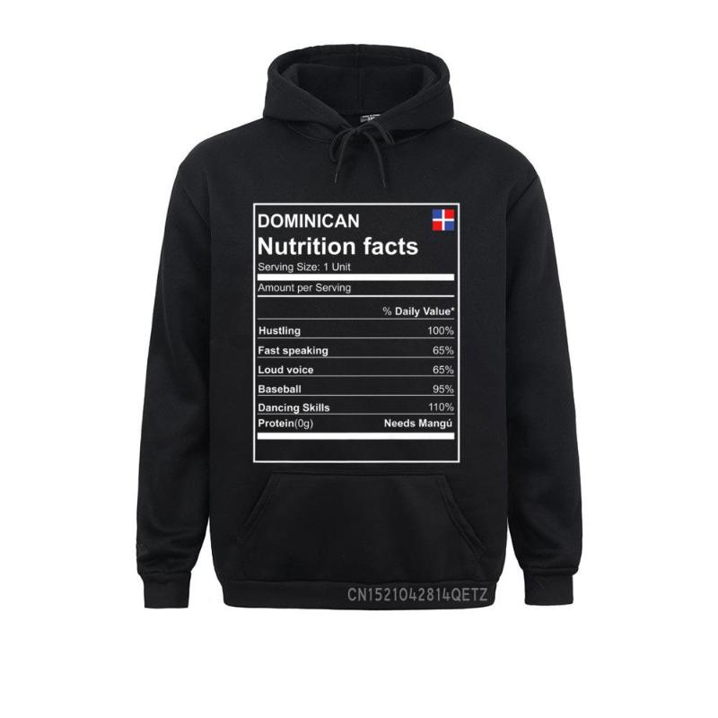 

Men' Hoodies & Sweatshirts Normal Dominican Nutrition Facts Coat Republic For Students Graphic Long Sleeve Sportswears, Green