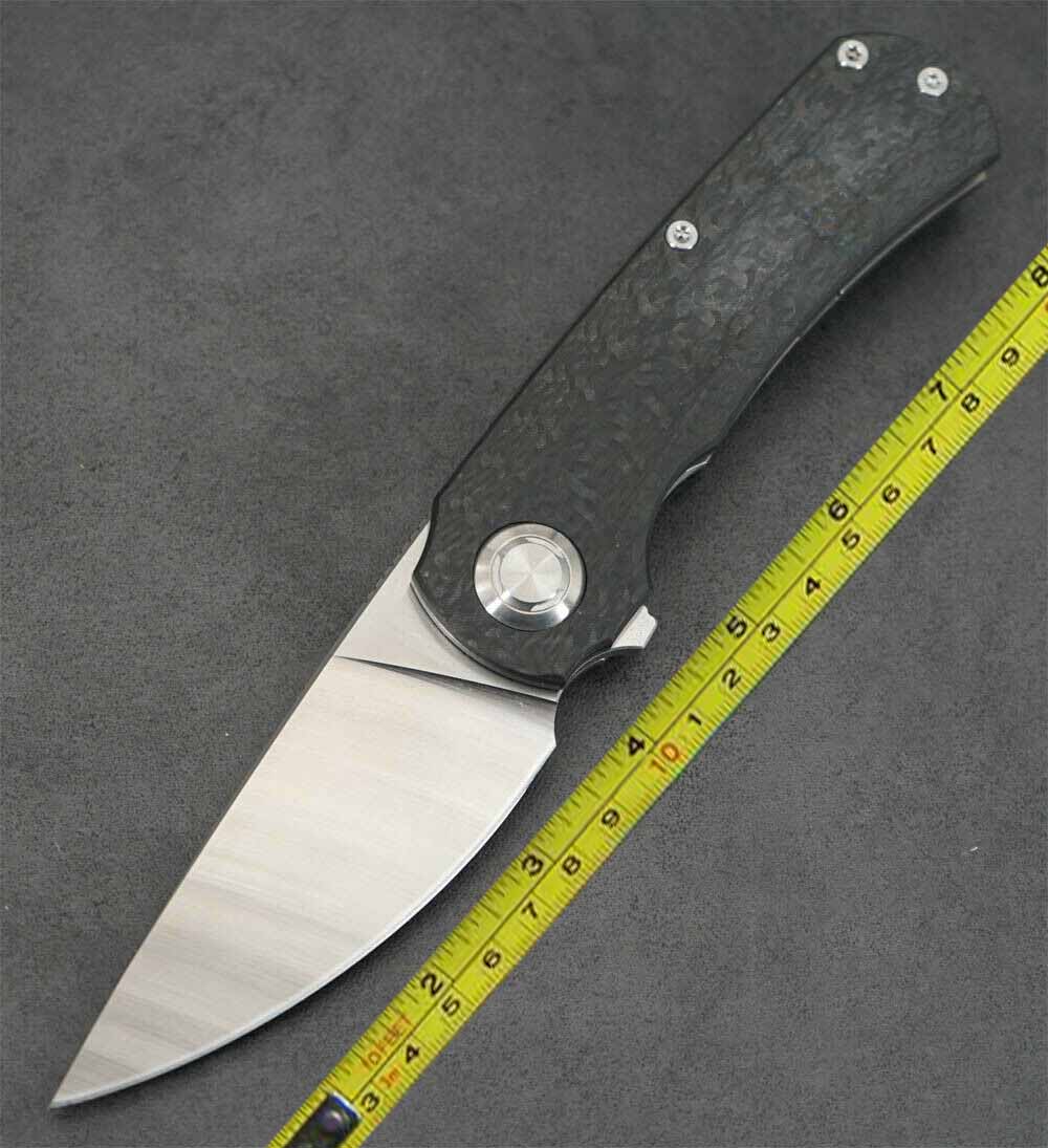 

TwoSun Outdoor Carbon Fiber Titanium Front Fast Open Folding Knife TS243-CF