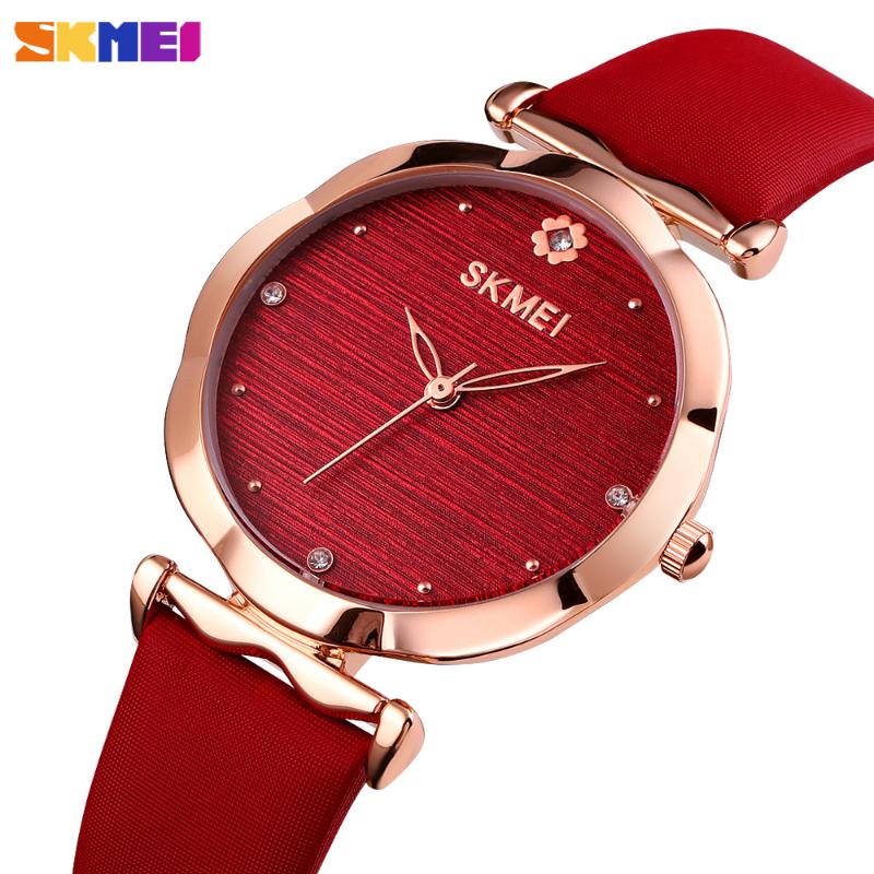 

Quartz Women's Analog Watches Top Leather Strap Female Clock Waterproof Ladies Wristwatch Relogio Feminino Wristwatches, Slivery;brown