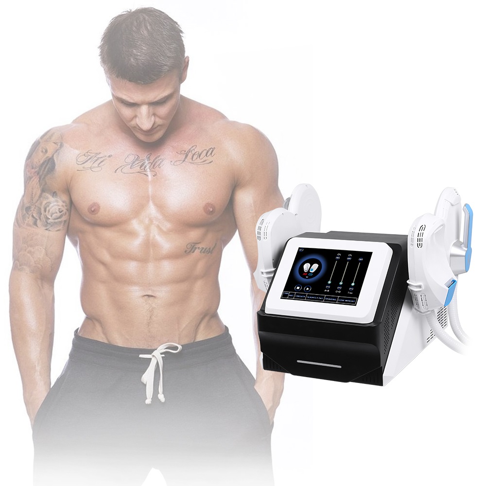 Portable 4 poignées corps sculptant mince HI-EMT machine EMS stimulation musculaire électromagnétique combustion des graisses stimulateur Hiemt m