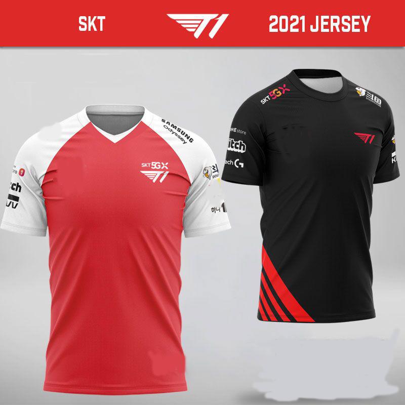 

Men's T-Shirts League Of Legends LPL Supporter T-shirt Korea Gaming Team Uniform Telecom 1 Fashion SKT T1