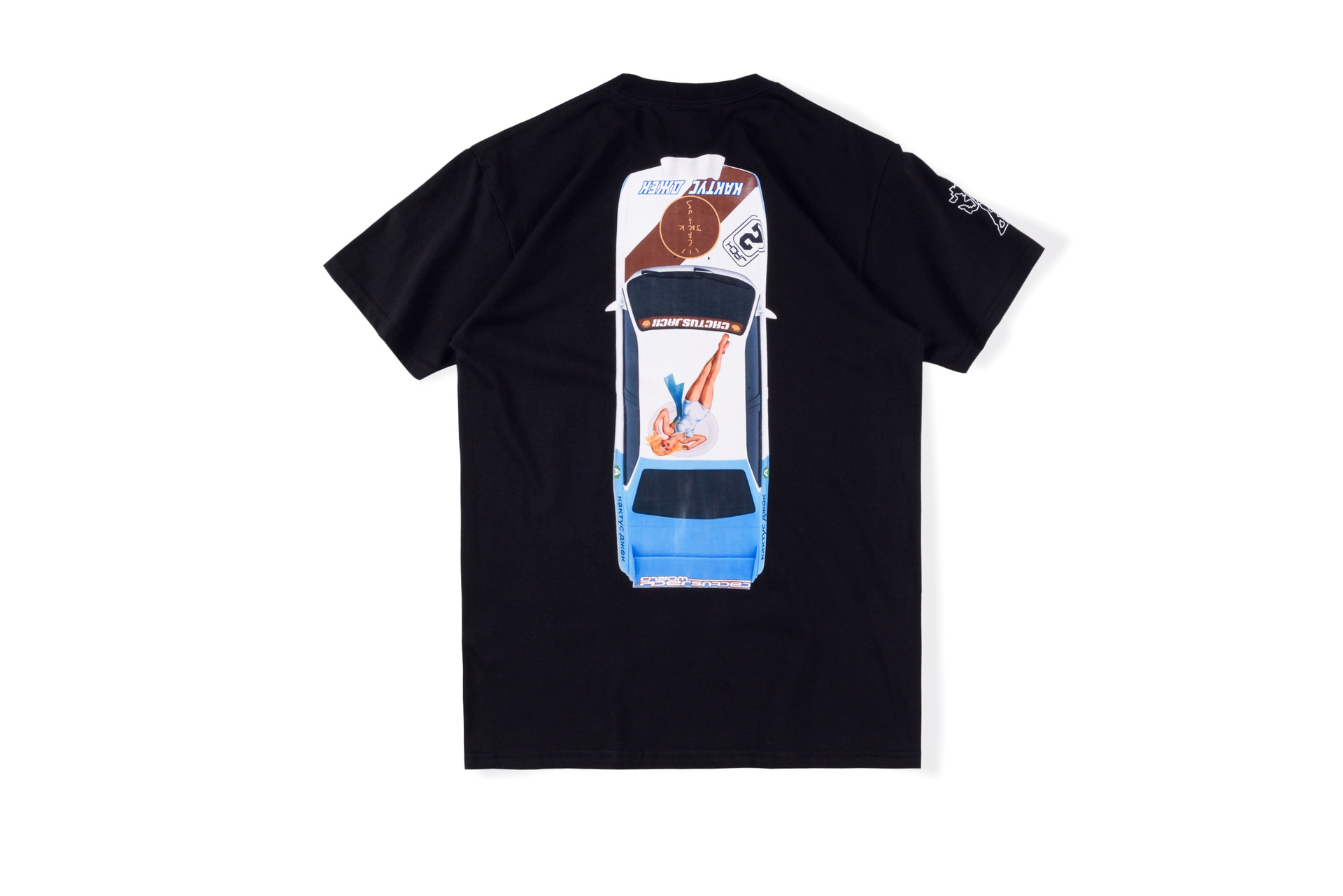 

Men's T-Shirts Mens Designer T Shirts JACKBOYS TEE Car Printing Short Sleeve T-shirt High Street Casual, Black