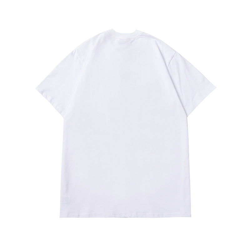 

Drew house Justin Bieber same smiling face Bunny print short sleeve T-shirt couple 9H2K, White;black