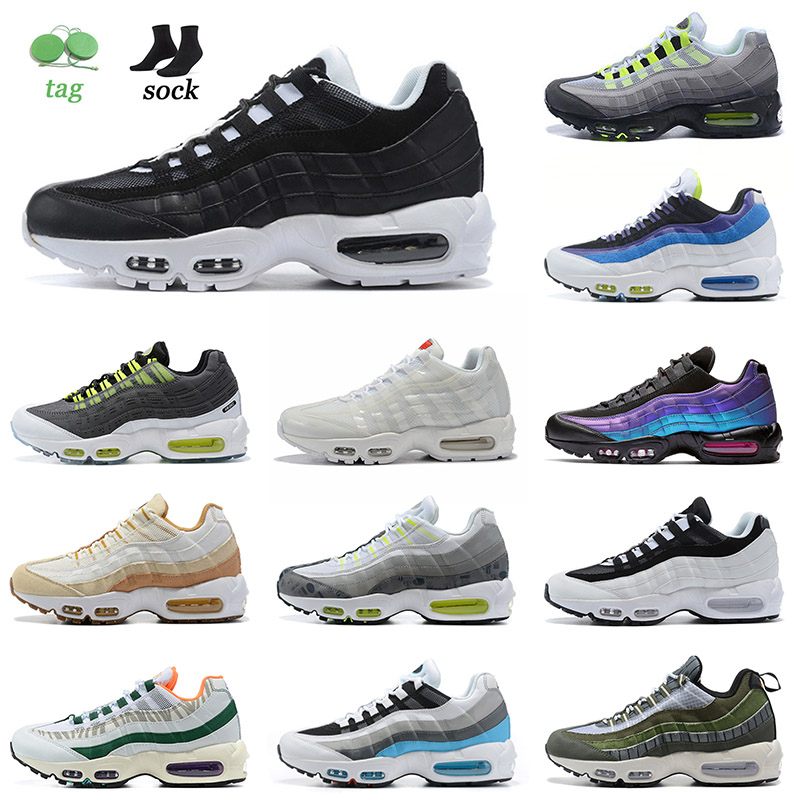 

95 95s Running Shoes Mens Womens Black White Champagne Chlorine Blue Greedy Footprint Sports Air Airmax Max Laser Trainers Sneakers Eur 36-46, 40-46 5