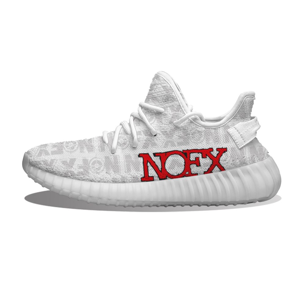 

Wholesale Custom Running Shoes Music Band Logo Nofx fun printing men's women's fashion breathable customized leisure outdoor sports Sneaker