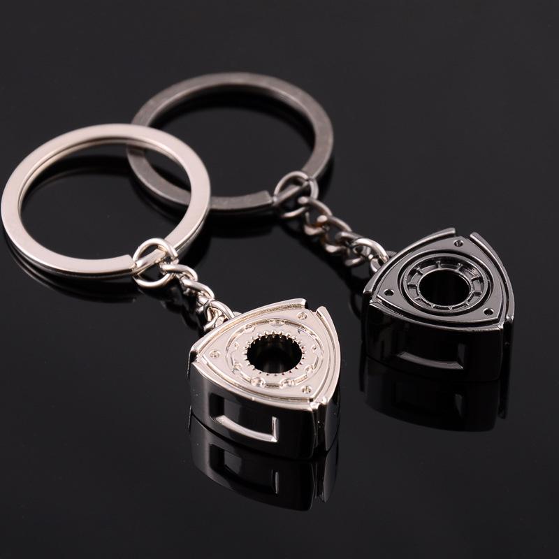 

Keychains Key Chain Keyring Rotary Wankel Engine Rotor For Mazda RX7 RX8 2 3 6 Atenza Axela Keychain Turbo Car Accessories Parts