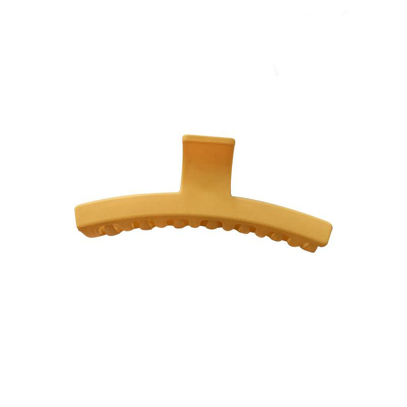 Frosted surface woman grabbing Clamps plastic resin hai rclip retro simple hairpin large girl hair jewelry wholesale-image-669685627