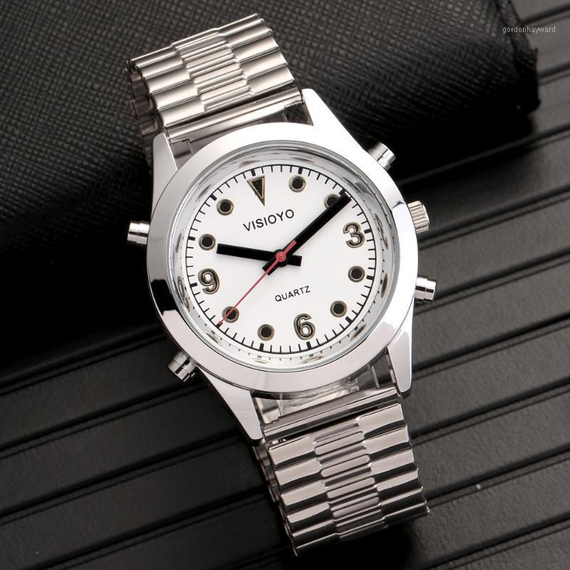 

Arabic Talking Watch With Alarm,White Dial TASW-22ARAB Wristwatches, Tasw-2201arab