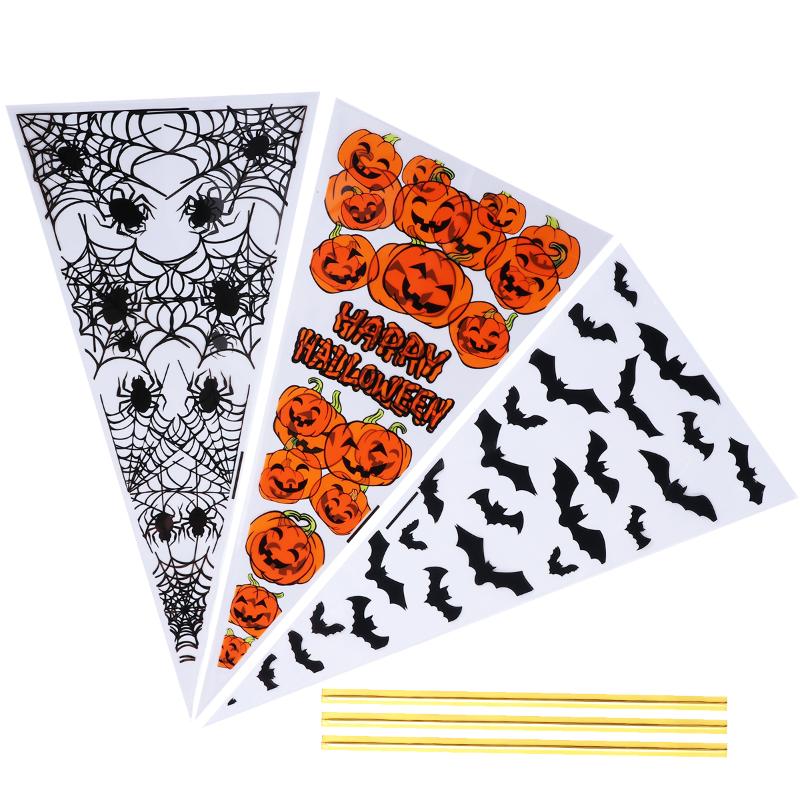 

Gift Wrap 300pcs Food Grade OPP Triangle Bag Candy Ice Cream Packaging