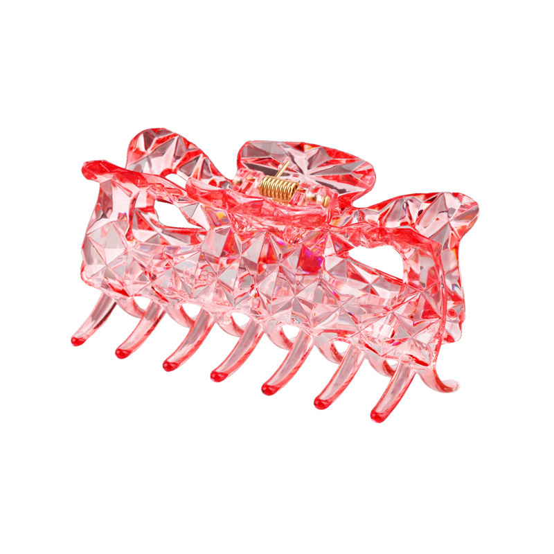 

Student Girl Fruit Color Crystal Hair Claw Clips Rainbow Colour Transparent Fashion Jaw Clip Shower Wash Face Updo Horsetail Clamp 1 87hm B3