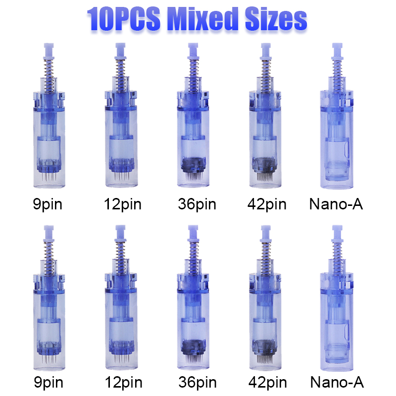 

5/10/50PCS Mixed A1 Dr Pen Microneedling Cartridge Needle 9/12/36/42pin/Nano Cartridge For Auto Tattoo Needles Micro Needle TipScouts