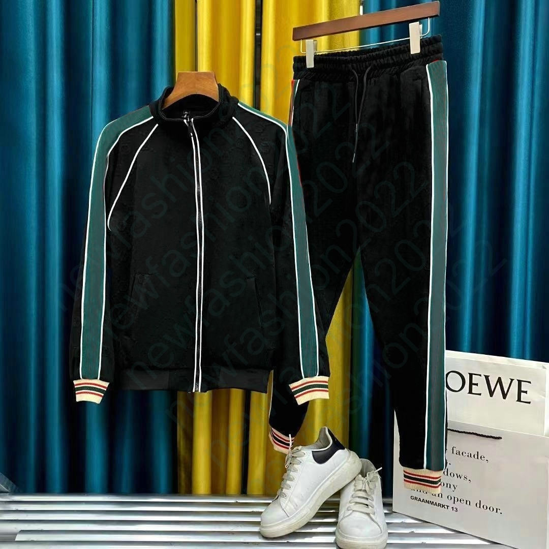 

mens womens tracksuits sweatshirts suits men G jacquard jersey zip jacket track sweat suit coats man designers jackets hoodies pants sweatshirts sportswear