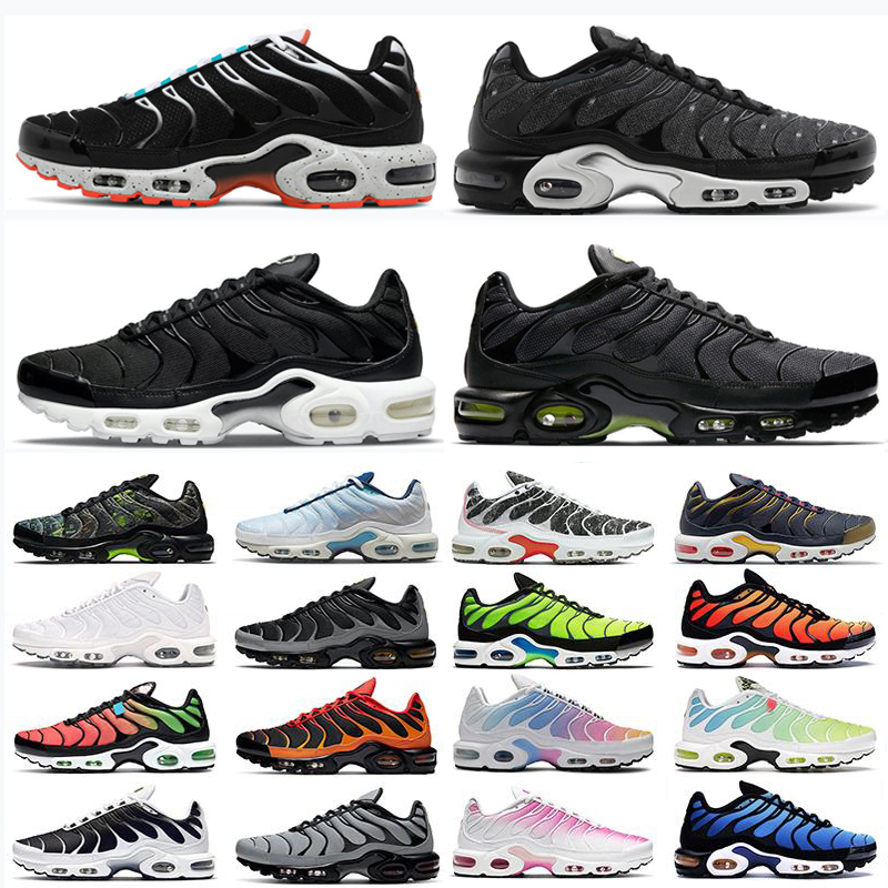 

2022 TN Plus Mens Running Shoes Pink Sea Triple Black White Red Voltage Purple USA Lemon Lime Bumblebee Be True Trainers Sports Sneakers Size 36-45, As photo 14