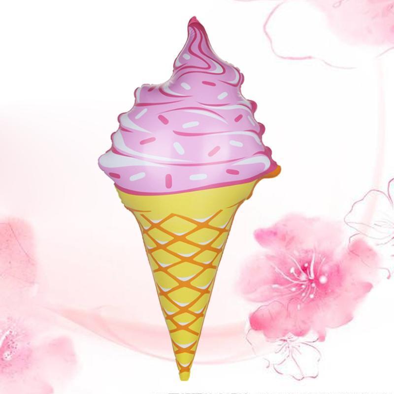 

Party Decoration Inflatable Ice Cream Cones For Swimmig Pool Beach Parties Birthdays Favors Size - 92CM )